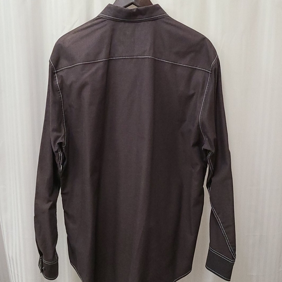 J. Campbell Los Angeles button down. Dark Brn - Picture 4 of 11